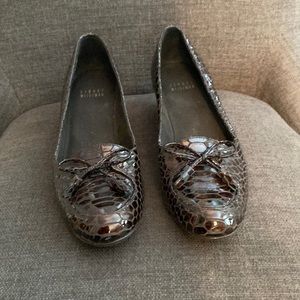 Stuart Weitzman Brown Leather Wedges, Size 7.5